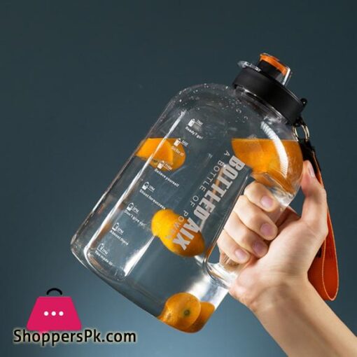 22L Sport Water Bottle Large Capacity 1 Gallon Water Bottle With Time Scale BPA Free Plastic Bottle Outdoor Fitness Water Cup