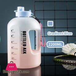 22L Sport Water Bottle Large Capacity 1 Gallon Water Bottle With Time Scale Bpa Free Plastic Bottle Outdoor Fitness Water Cup
