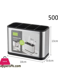 Knief Holder Tube Spoon Storage Box Rack Cutlery Organizer Tableware Draining Chopstick Cage With Water Outlet Tray