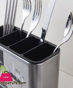 Knief Holder Tube Spoon Storage Box Rack Cutlery Organizer Tableware Draining Chopstick Cage With Water Outlet Tray