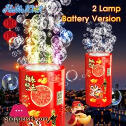 HelloKimi Bubble Blowing Machine Imitation Firework Electric Bubbles Music Light Colorful New Year Toys Children Gift Electric Bubble Machine Toy High capacity 13 Holes Bubble Toys