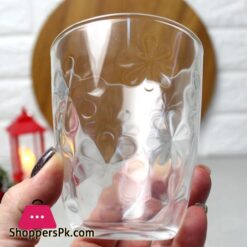 Luminarc 6Pcs Neo Flower Textured 31Cl Highball Water Juice Glass Set