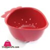 Multicolor Mini Strawberry Shape Plastic Fruit And Vegetable Washing Basket For Kitchen