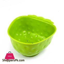 Multicolor Mini Strawberry Shape Plastic Fruit And Vegetable Washing Basket For Kitchen
