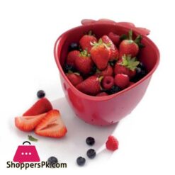 Multicolor Mini Strawberry Shape Plastic Fruit And Vegetable Washing Basket For Kitchen