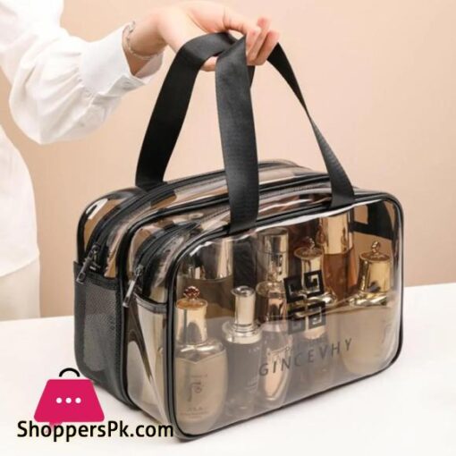 Multipurpose Waterproof Cosmetic Toiletry Transparent Makeup Beauty Travel Pouch Bag Organizer
