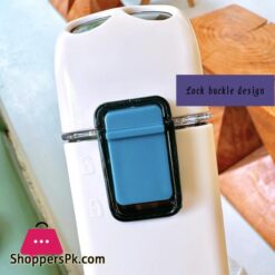 Techmanistan 350Ml Plastic Water Bottle With Pop Up Straw Lock Drinking Large Portable Travel Bottle Plastic Sports Bottle 350Ml Square Double Layer Classic Straw Water Bottle