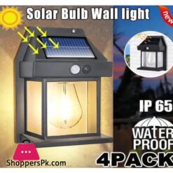 New Solar Tungsten Filament Lamp Outdoor Waterproof Intelligent Induction Wall Lamp Garden Villa