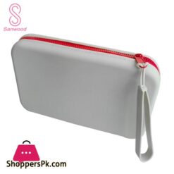 Silicone Toiletry Bag Portable Silicone Makeup Bag With Zipper Closure Detachable Strap For Travel Cosmetic Storage Pouch For Home On The Go Use Waterproof Silicone Cosmetic Bag