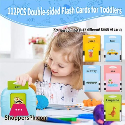 Talking Flash Cards Educational Toys Talking Flashcards Learning Toys for Toddlers Montessori Toys Flash Cards for Age 3 4 5 6