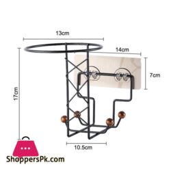 Wall Mounted Motorcycle Helmet Holder Display Stand Hanger Support Rack 4Pcs Hooks For Coats Hats Caps Punch Free Multipurpose Jing