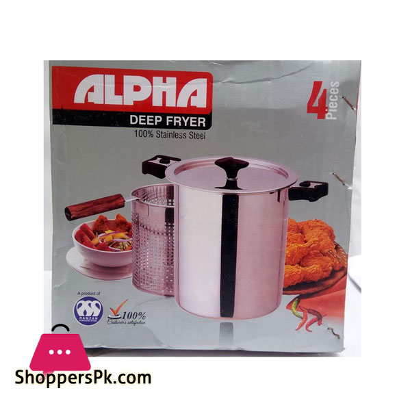 Alpha Stainless Steel Deep Fryer Double Bottam 5 Alpha Stainless Steel Deep Fryer Double Bottam - Image 3