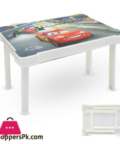 Aqua Plastic Folding Cars Cartoon Table for Boys