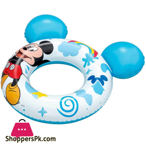 Bestway Children's Lifesaver Swimming Ring Mickey Mouse Inflatable 74cm x 76cm - 9102K
