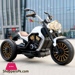 Children'S Electric Motorcycle Tricycle 2-7 Years Old Kids Rechargeable Oversized Outdoor Cool Lights Toy Car For Kids Gift