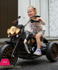 Children'S Electric Motorcycle Tricycle 2-7 Years Old Kids Rechargeable Oversized Outdoor Cool Lights Toy Car For Kids Gift - Image 3