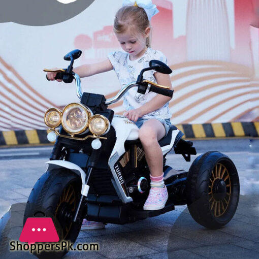 Children's Electric Motorcycle Tricycle 2-7 Years Old Kids Rechargeable Oversized Outdoor Cool Lights Toy Car For Kids Gift