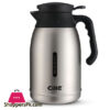 Cille Insulated Thermos Coffee Pot Tea Pot Stainless Steel Double Wall One Touch Lid With Handle Coffee Pot 2Liter