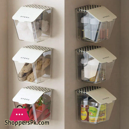 Kitchen Preservation Storage Perforation-free Wall-mounted Household Onion Ginger Garlic and Other Multi-functional Storage Box