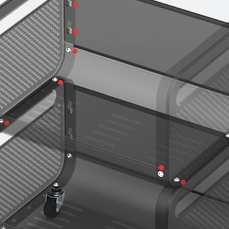 Kitchen Spice Storage Rack 4-Level Drop Tableware Rack Removable Storage Rack For Bathroom Storage Rack