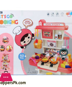 kids Pretend Play Kitchen Toy 43 Pieces