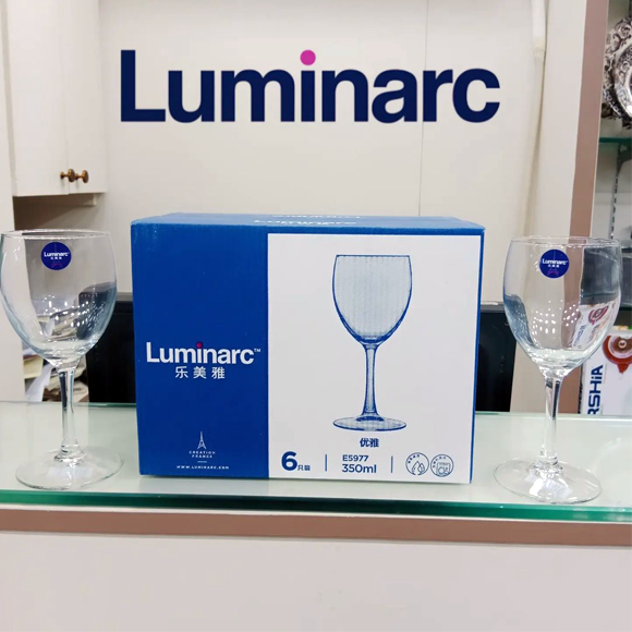 Luminarc Glassware Goblet Elegance Wine Glass 350Ml 6 Pcs Set