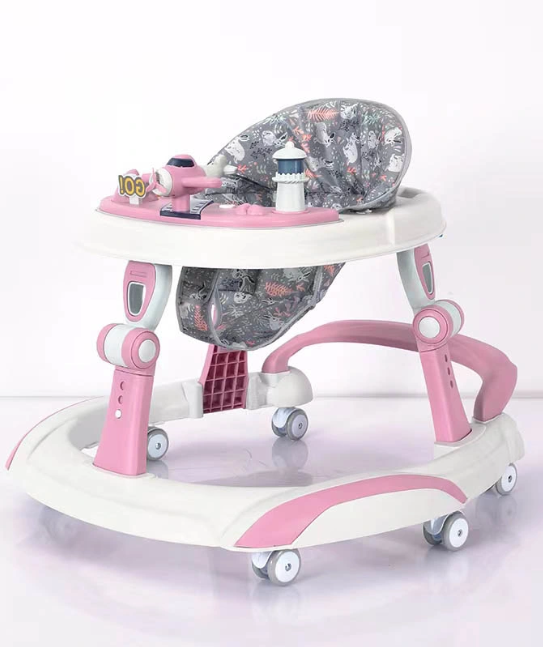 Multifunction Round Baby Walker With Music And Silent Wheel