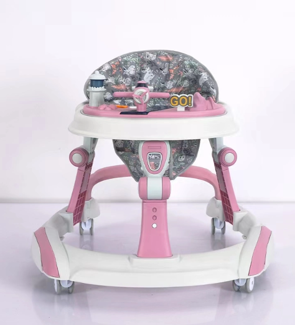Multifunction Round Baby Walker With Music And Silent Wheel