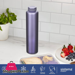 Original Sistema Hydrate Stainless Steel Water Bottle 600 Ml Bpa-Free Double Wall Vacuum Insulated Metal Water Bottle Keeps Liquid Hot &Amp; Cool