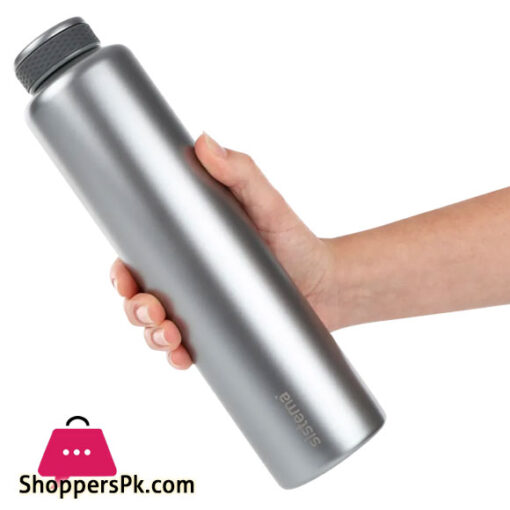 Original Sistema Hydrate Stainless Steel Water Bottle 600 ml BPA-Free Double Wall Vacuum Insulated Metal Water Bottle Keeps Liquid Hot & Cool