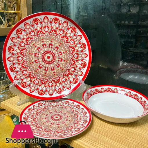 Porcelain Plate Set of 18