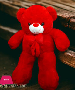 Red Bear Plush Toy Super Soft Short Plush Bear Wedding Doll Birthday Gift Cartoon Teddy Bear Pillow For Girlfriend - 5 Feet - Image 3