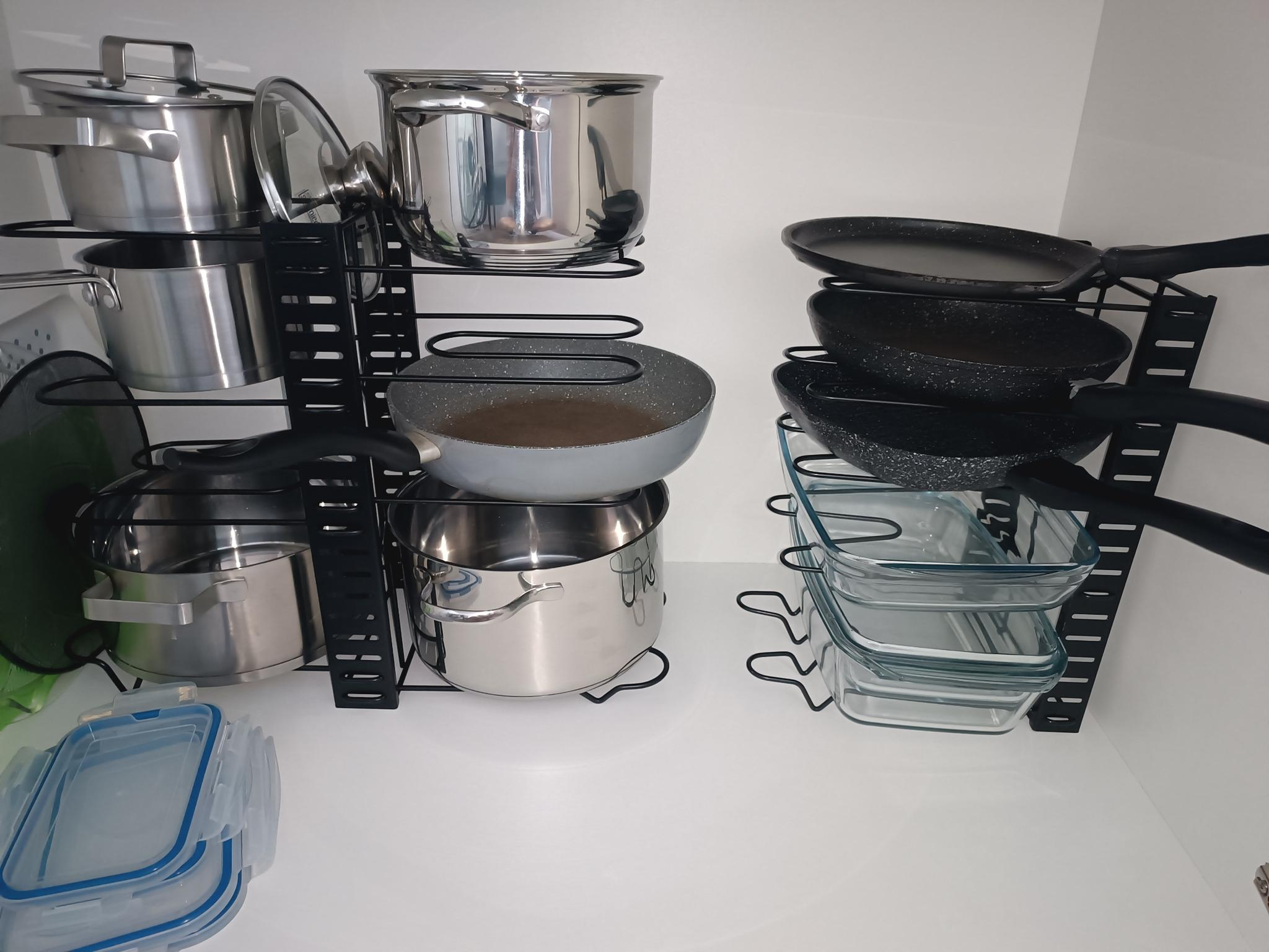 Retractable Pot Lid Rack Shelf Retractable Pot Storage Rack Home Cabinet Plate Storage Rack Retractable Pot Racks