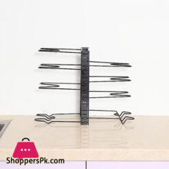 Retractable Pot Lid Rack Shelf Retractable Pot Storage Rack Home Cabinet Plate Storage Rack Retractable Pot Racks