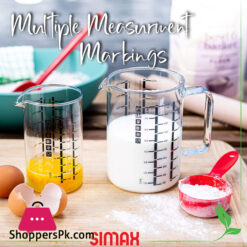 Simax Borosilicate Fireproof Measuring Jugs 1L &Amp; 500Ml Set Of 2