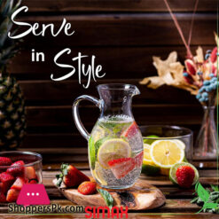 Simax Glass Pitcher 01.Ltr Borosilicate Glass Pitchers With Handle - Water Pitcher For Orange Juice, Milk &Amp; Tea
