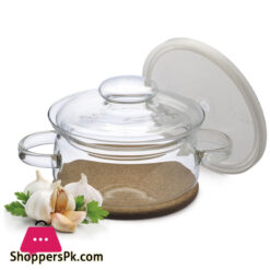 Simax Glassware Casserole Heat Resistant With Cork Coaster 1.5-Liter