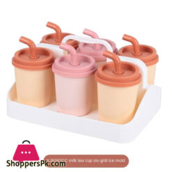 Six Grid Ice Mold Milk Tea Cup Design