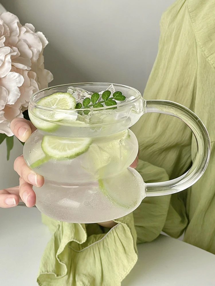 Three-Layer Cup With Handle, Heat-Resistant Glass Cup, High Borosilicate Material, Safe, Heat-Resistant, For Office Use 6 Three-Layer Cup With Handle, Heat-Resistant Glass Cup, High Borosilicate Material, Safe, Heat-Resistant, For Office Use