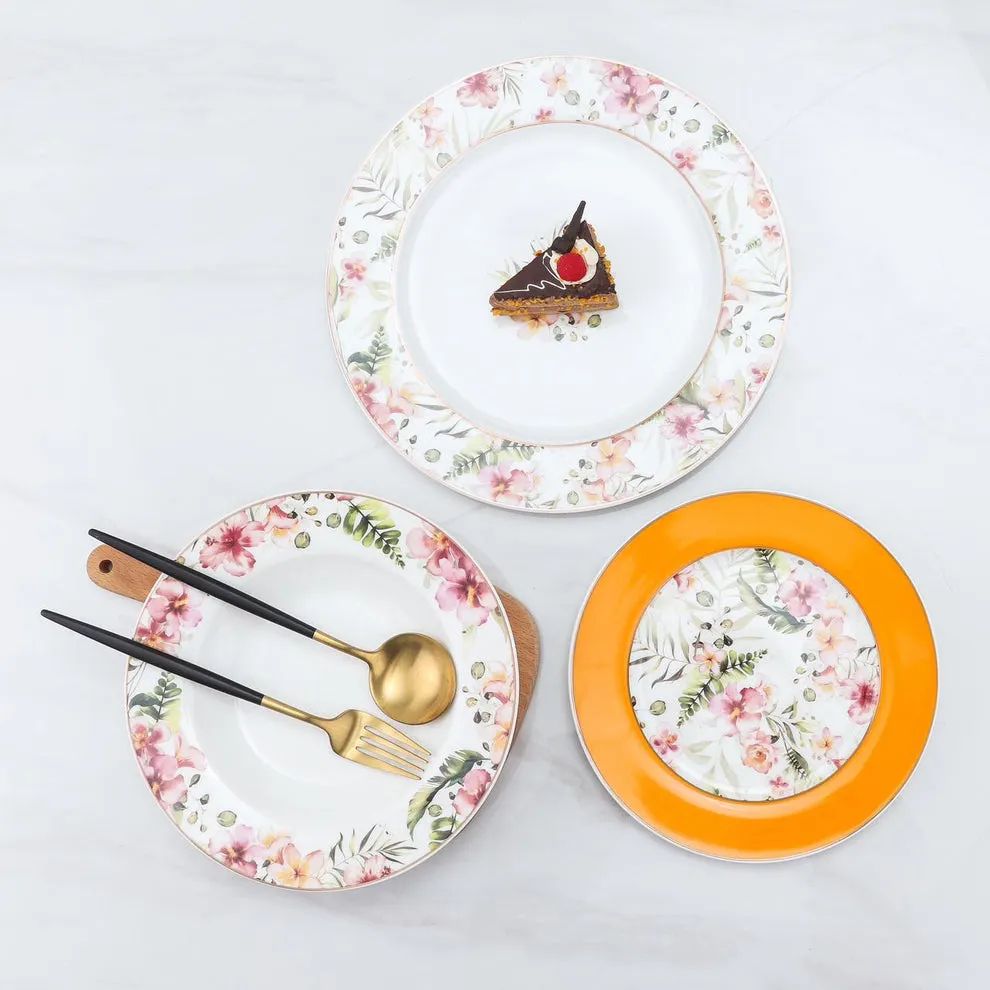 Uk Parliament Porcelain Plate Set Of 18