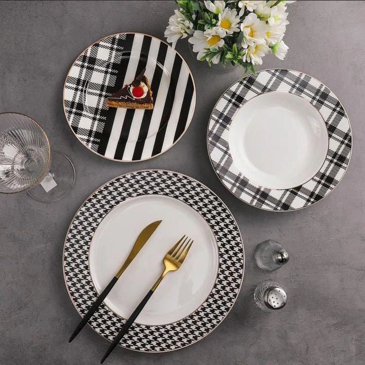 Uk Parliament Porcelain Plate Set Of 18