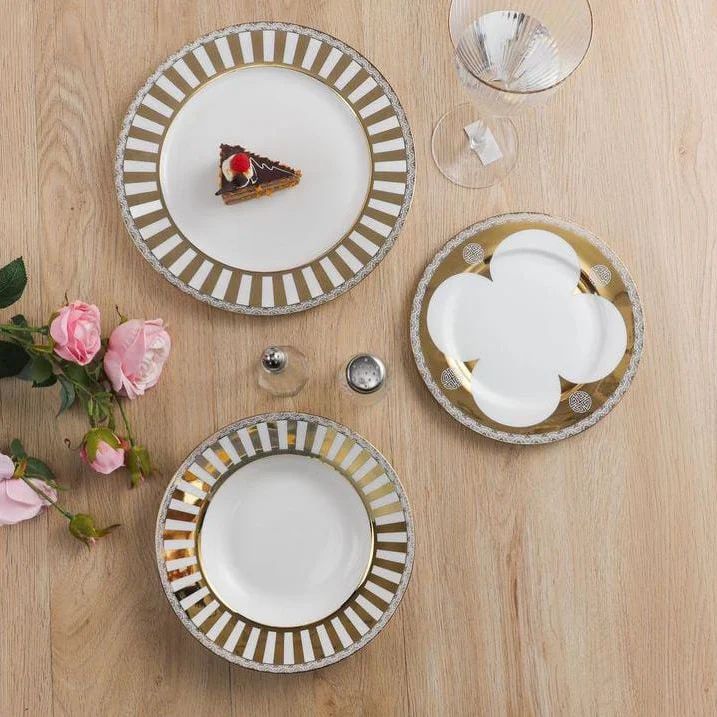 Uk Parliament Porcelain Plate Set Of 18