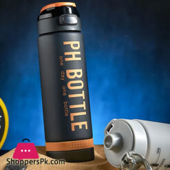 1000ml Large Capacity Sports Fitness Graduated Straw Cup Portable Outdoor Travel Water Bottle