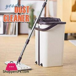2IN1 Flat Squeeze Automatic Mop Bucket Avoid Hand Washing Floor Cleaner Magic Mop