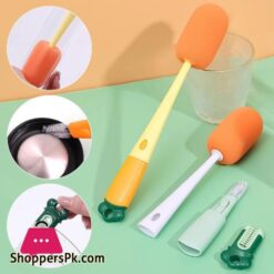 3 In 1 Multifunctional Cleaning Cup Brush Long Handle Insulation Cup Lid Brush Straw Brush Crevice Cleaning Brush Used To Clean Baby Bottles Water Cups Glass Teapots