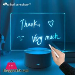 3D Night Light DIY Handwritten Message Board Lamp with DIY Pen16 Colour Changing Touch SwitchUSB Batteries PoweredToys Gifts for Boys Girls