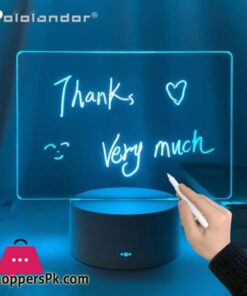 3D Night Light DIY Handwritten Message Board Lamp with DIY Pen16 Colour Changing Touch SwitchUSB Batteries PoweredToys Gifts for Boys Girls