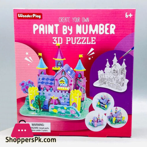 3D Puzzle Paint Number-House