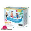 57180 Intex Swim Center Family Swimming Pool White Blue 80X60X19