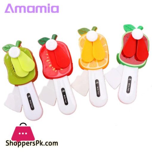 Baby Fan Toy Fruit Shape Portable Non Electronic Mini Fan